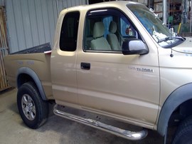 2004 TOYOTA TACOMA, GOLD, SR5 MODEL, PRE-RUNNER, EXTD CAB, 2.7L, AT. 2WD